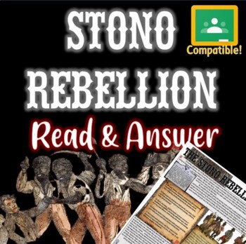 Preview of The Stono Rebellion Read and Answer