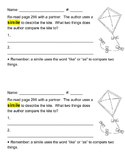 The Stories Julian Tells SIMILE Comprehension (Harcourt Trophies)