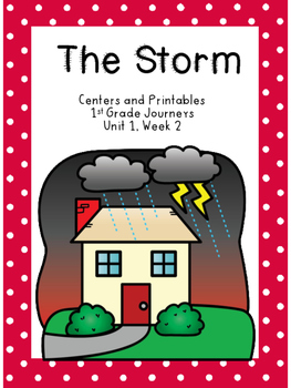 Preview of Journey's, The Storm,  Printables and Centers/Distance Learning