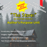 The Storm by McKnight Malmar Author's Purpose Unit