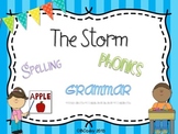 The Storm {spelling, grammar, and phonics practice}