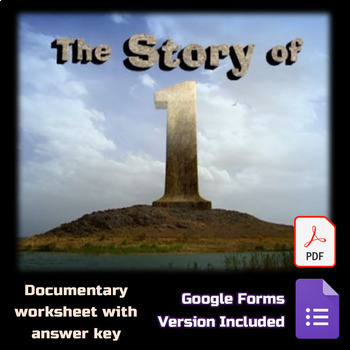 Preview of The Story of 1 Documentary Worksheet :Google Forms :Digital