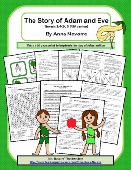Preview of The Story of Adam and Eve - Bible Story