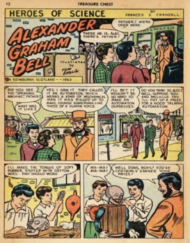 Preview of The Story of Alexander Graham Bell - Inventor of the telephone, Comic format,