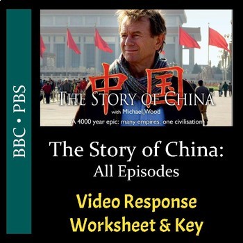 Preview of The Story of China - All 6 Episodes - Video Worksheets/Keys PDF & Digital Bundle
