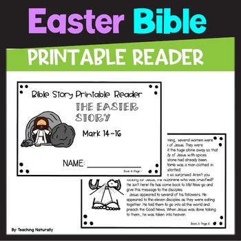 Preview of The Story of Easter Bible Story Printable Reader Easter Bible Activities