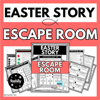 Preview of The Story of Easter ESCAPE ROOM Reading Comprehension - Religion