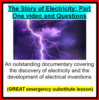 Preview of The Story of Electricity: Shock and Awe - GREAT SUB PLANS!