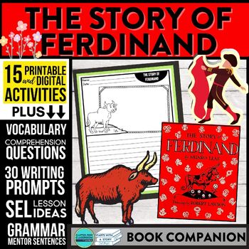 Preview of THE STORY OF FERDINAND activities READING COMPREHENSION - Book Companion