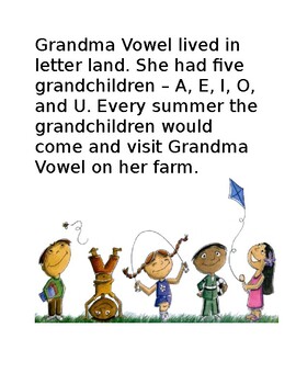 The Story of Grandma Vowel by Brooke Boldt | TPT