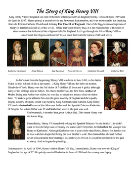 Preview of The Story of Henry VIII