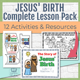 Jesus' Birth Complete Nativity Bible Lesson Pack for the A