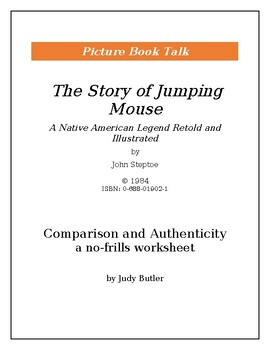 Preview of The Story of Jumping Mouse: Comparison and Authenticity