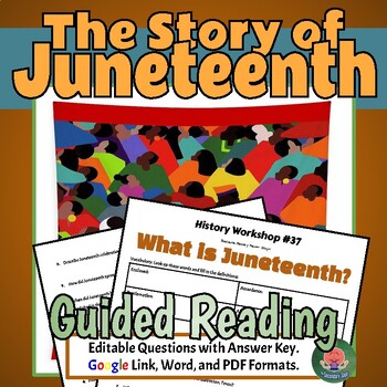 Preview of The Story of Juneteenth No Prep Lesson (Google, PDF) *Special Price!*