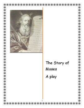 Preview of The Story of Moses Assembly Playscript