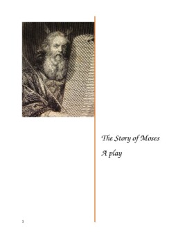 Preview of The Story of Moses Assembly Playscript Editable