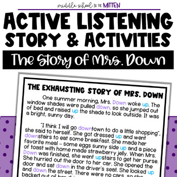 Preview of Following Directions Movement Activity | Active Listening | Back to School