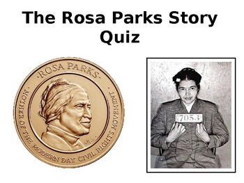 Preview of Rosa Parks and the Montgomery Bus Boycott  Story and Quiz