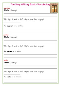 Preview of The Story of Rosy Dock - Jeannie Baker - Worksheets - Activities