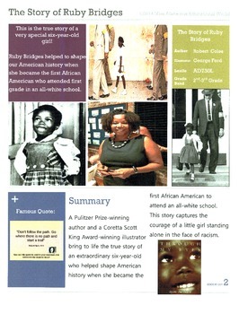 Preview of The Story of Ruby Bridges CCSS ELA Unit