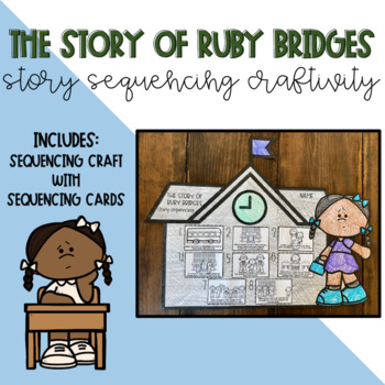 Preview of The Story of Ruby Bridges Story Sequencing Craftivity Black History Month Craft