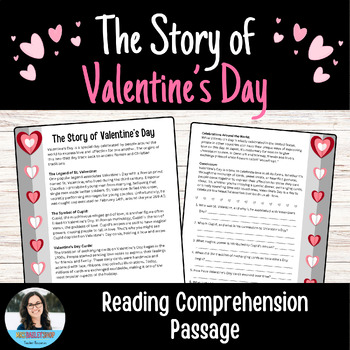 Preview of The Story of Valentine's Day Reading Comprehension Passage FREEBIE