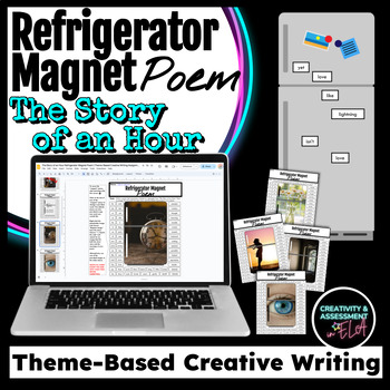 Preview of The Story of an Hour Refrigerator Magnet Poem | Theme-Based Creative Activity