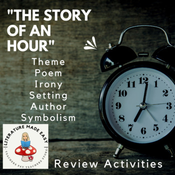 Preview of The Story of an Hour - Review Activities - Task Cards and Web Quest