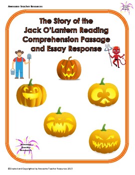 Preview of The Story of the Jack O' Lantern Reading Comprehension  and Essay Response: GR 3
