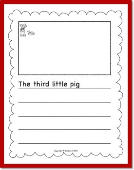 The Three Little Pigs Writing Journal by KinderLit | TPT