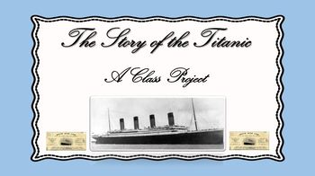 Preview of Titanic - A Class Project Google Drive (Slides) or Microsoft One Drive (PPT)
