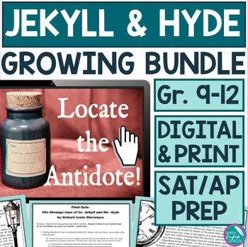 Preview of The Strange Case of Dr. Jekyll and Mr. Hyde Growing Bundle AP Prep Escape Room