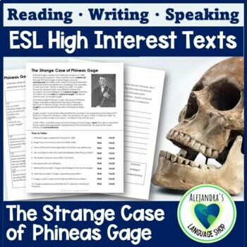 Preview of ESL Reading - The Strange Case of Phineas Gage