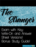 The Stranger--Unit Exam with Key and Study Guide!