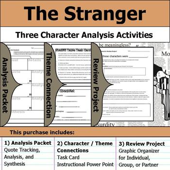 The Stranger By Albert Camus Character Analysis Packet Theme