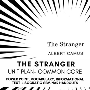 Preview of The Stranger by Albert Camus Full Unit | Ap Literature + Composition
