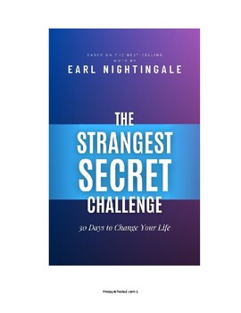 Preview of The Strangest Secret Challenge- 30 Days to Change Your Life