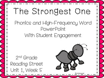 Preview of Strongest One , Phonics and High-Frequency PowerPoint with Student Engagement