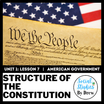 Preview of The Structure of the Constitution Google Slides and Guided Notes
