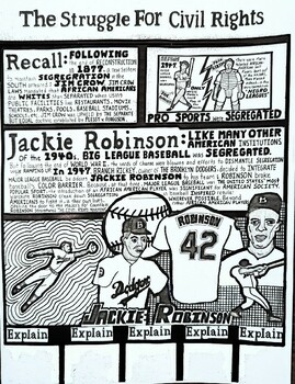 The Struggle For Civil Rights: Jackie Robinson by Lane's Hand Made