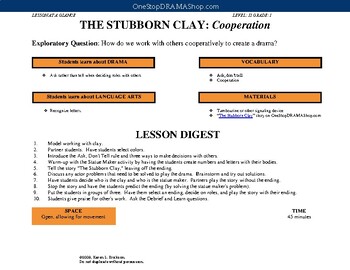 Preview of The Stubborn Clay: Cooperation