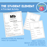 The Student Element - Getting to Know You Activity