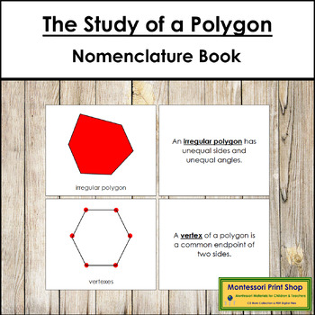 Preview of The Study of a Polygon Book - Montessori Elementary Geometry