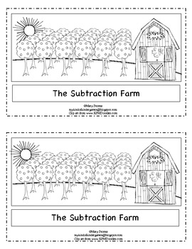 Preview of "The Subtraction Farm"-Word Problem Emergent Reader for Kindergarten