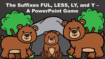 Preview of The Suffixes FUL, LESS, LY, and Y – A PowerPoint Game