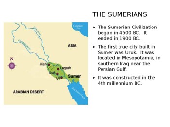 sumer civilization map