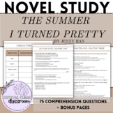 The Summer I Turned Pretty Novel Study  - Comprehension Questions