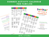 The Summer of Fun and Learning Daily Calendar