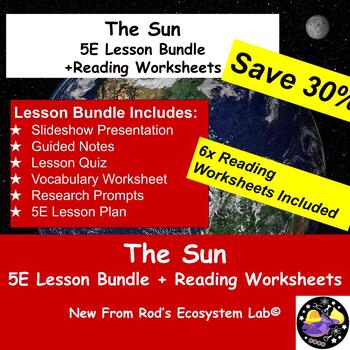 Preview of The Sun Complete 5E Lesson & Reading Worksheets **Editable**