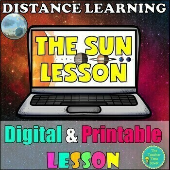 Preview of The Sun Digital Lesson- Notes Slides and Activity Google Slides
